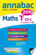 Annales Annabac 2019 Maths Tle ES, L