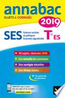 Annales Annabac 2019 SES Tle ES spécifique & spécialités
