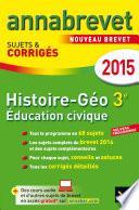 Annales Annabrevet 2015 Histoire-Géographie Éducation civique 3e