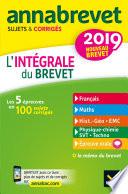 Annales Annabrevet 2019 L'intégrale du nouveau brevet 3e