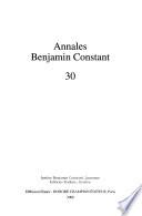 Annales Benjamin Constant