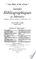 Annales bibliographiques & littéraires