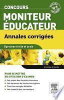 Annales corrigées Concours Moniteur-éducateur