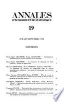 Annales d'économie et de statistique