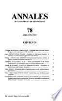 Annales d'économie et de statistique