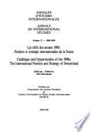 Annales D'études Internationales