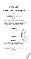 Annales d'hygiène publique et de médecine légale