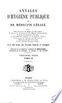 Annales d'hygiène publique et de médecine légale