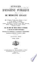Annales d'hygiène publique et de médecine légale