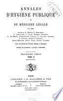 Annales d'hygiène publique et de médecine légale