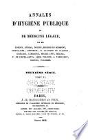 Annales d'hygiène publique et de médecine légale