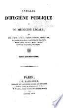 Annales d'hygiène publique, industrielle et sociale