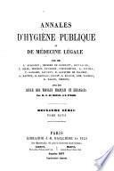 Annales d'hygiène publique, industrielle et sociale
