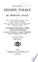 Annales d'hygiène publique, industrielle et sociale