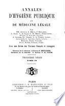 Annales d'hygiène publique, industrielle et sociale