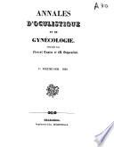 Annales d'oculistique et de gynécologie
