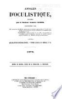 Annales d'oculistique
