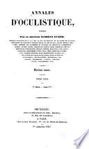 Annales d'oculistique