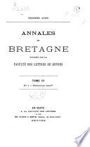 Annales de Bretagne et des pays de l'Ouest