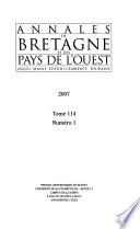 Annales de Bretagne et des pays l'ouest (Anjou, Maine, Touraine).