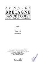Annales de Bretagne et des pays l'ouest (Anjou, Maine, Touraine).