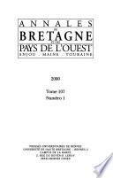 Annales de Bretagne et des pays l'ouest (Anjou, Maine, Touraine).