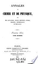 Annales de chimie; ou recueil de memoires Concernant la chimie et les Arts qui en dependent. Par (Louis Bernard Guyton) de Morveau, (Antoine Laurent) Lavoisier, (Gaspard) Monge (comte de Peluse), (Claude Louis comte de) Berthollet, (Antoine Francois comte) de Fourcroy, (Philippe Frederic) Baron de Dietrich, (Jean Henri) Hassenfratz et (Pierre Auguste) Adet (gall.)