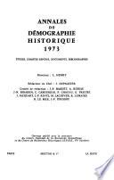 Annales de démographie historique