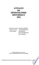 Annales de démographie historique