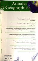 Annales de géographie