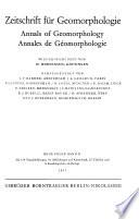 Annales de géomorphologie