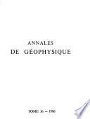 Annales de géophysique
