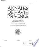 Annales de Haute Provence