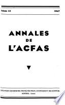 Annales de l'A C F A S.