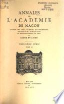 Annales de l'Académie de Mâcon