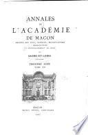 Annales de L'Académie de Mácon
