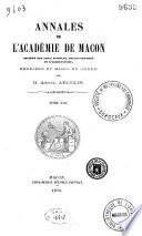 Annales de l'Académie de Mâcon