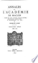 Annales de l'Académie de Mâcon