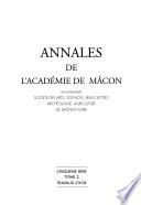 Annales de L'Académie de Mácon
