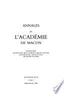 Annales de l'Académie de Mâcon