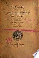 Annales de l'Académie de Mâcon