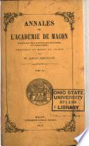 Annales de l'Académie de Mâcon