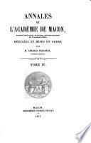 Annales de l'Académie de Mâcon