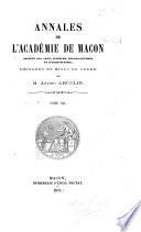 Annales de l'Académie de Mâcon