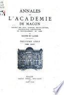 Annales de L'Académie de Mácon