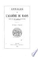 Annales de l'Académie de Mâcon