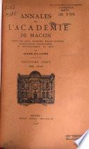 Annales de l'Académie de Mâcon