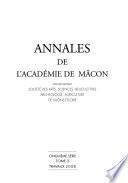 Annales de l'Académie de Mâcon