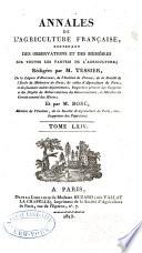 Annales de l'agriculture française