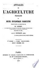 Annales de l'agriculture française